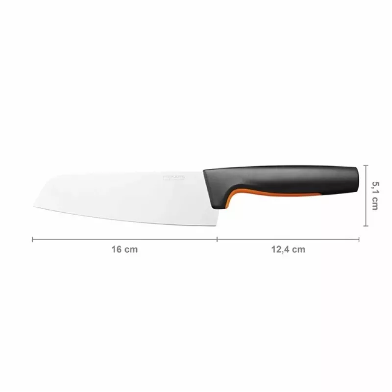 Fiskars 1057536 kööginuga, roostevaba teras, 1 tk, Santoku nuga