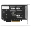 Mobiilne salvestusriiul RAIDSONIC ToughArmor MB842MP-B — 2 eemaldatavat pesa M.2 NVMe jaoks, PCIe 4.0 x16
