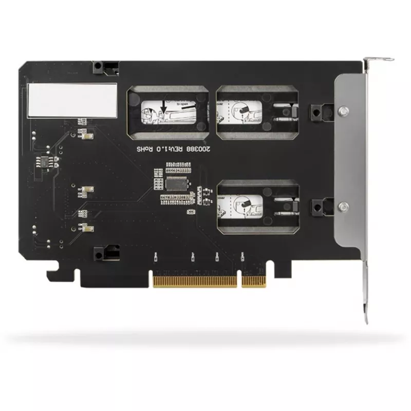 Mobiilne salvestusriiul RAIDSONIC ToughArmor MB842MP-B — 2 eemaldatavat pesa M.2 NVMe jaoks, PCIe 4.0 x16