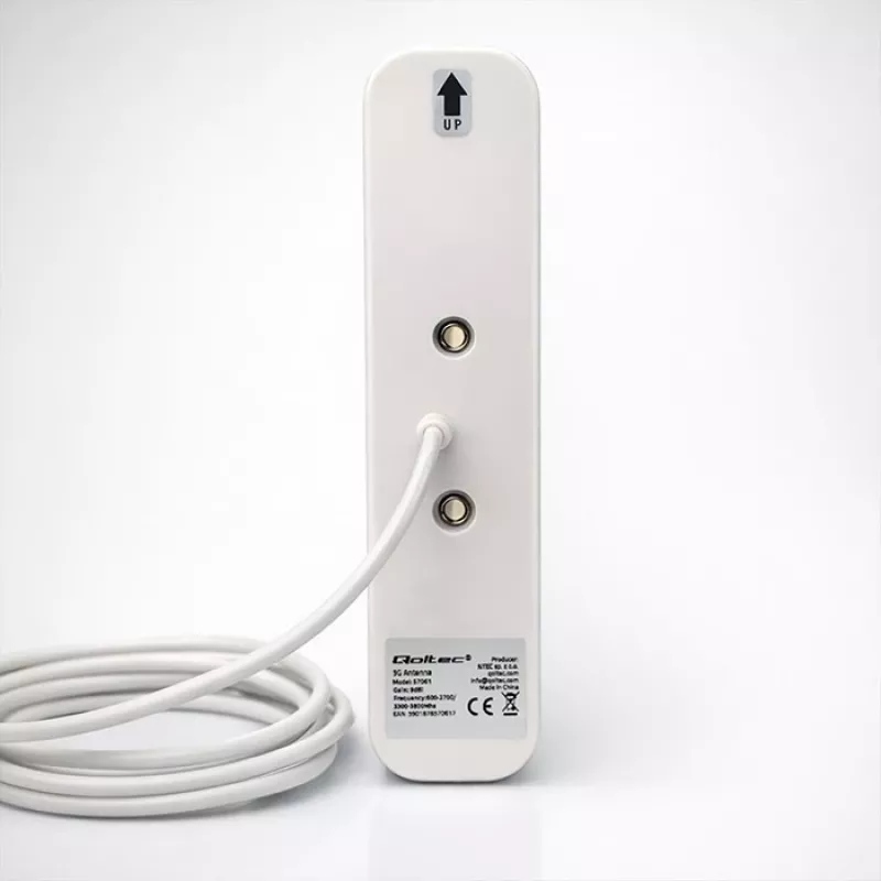 Väline 4G/5G LTE antenn QOLTEC 9 dBi, N-ema konnektor, 3 m kaabel