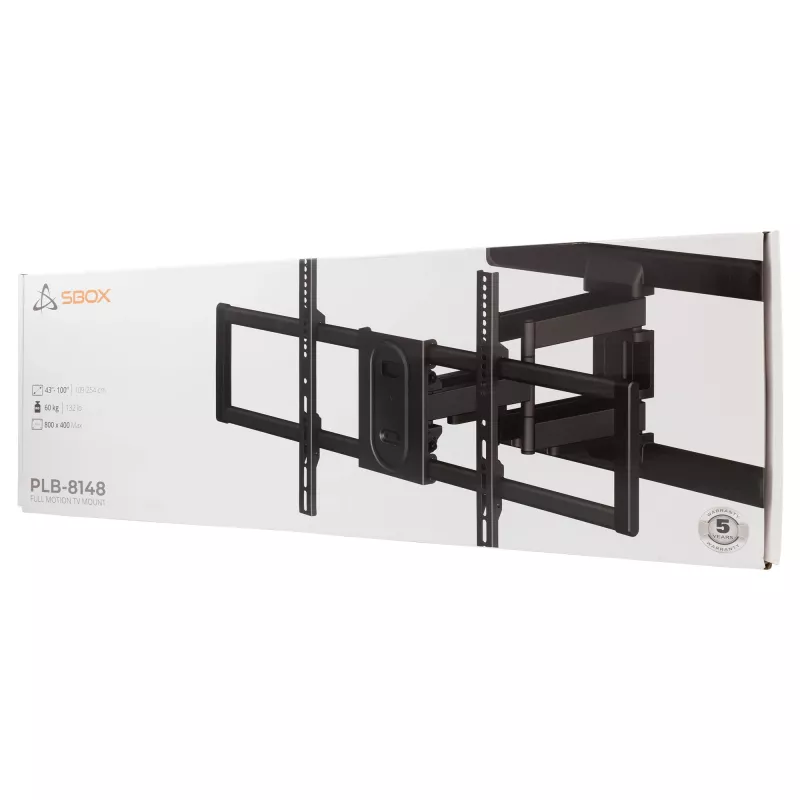 SBOX PLB-8148 seinakinnitus telerile 43–100 kg, kinnitusplaat 800×400 mm