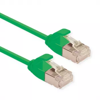 ROLINE DataCenter - patch-kaabel - RJ-45 (M) kuni RJ-45 (M) - 1,5 m - U/FTP - CAT 6a - halogeenivaba, vormitud, takerdumisvastane, keerutatud - roheline, pantone 3278C (21.15.3334)