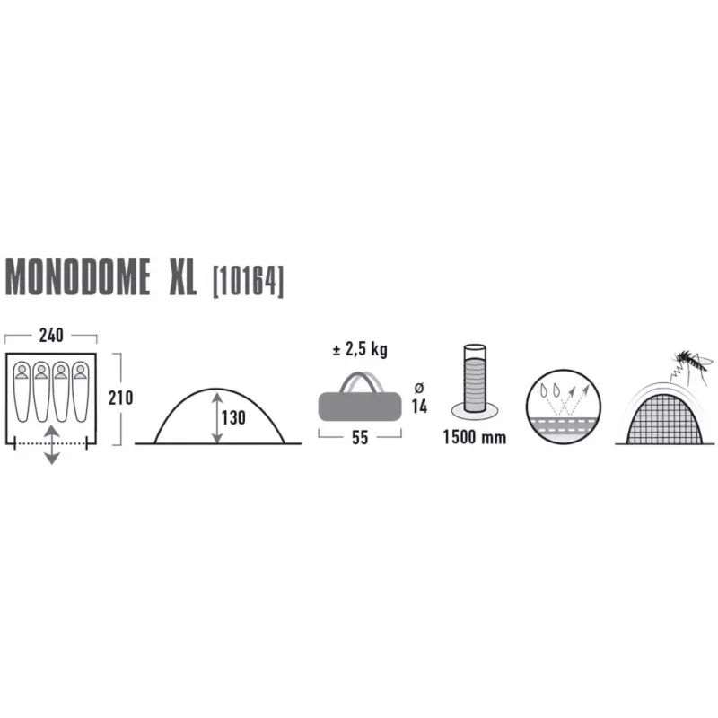 High Peak Monodome XL Sinine kuupel-/iglu telk 10164