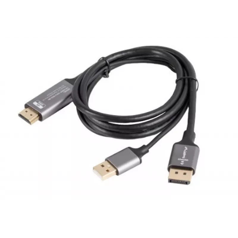 HDMI(M)->DISPLAYPORT(M) KAABEL 1M 4K MUST LANBERG