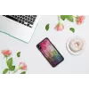 Kaitsev nutitelefoni ümbris iKins iPhone XS Max jaoks — vee-lille disain, must