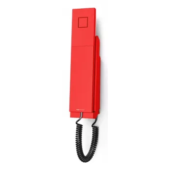Analoogseinatelefon Snom E303A — juhtmega telefonitoru, kõlaritelefon, punane