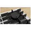 Sisseehitatud gaasipliit Bosch PPP6A2I40, 4 tsooni, malmist restid, must, 590×520×54 mm, pöördnupu juhtimine