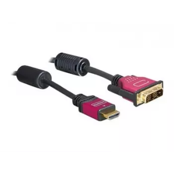 HDMI-DVI-kaabel DeLOCK 84343 3,0 m isane/isane