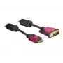 HDMI-DVI-kaabel DeLOCK 84343 3,0 m isane/isane