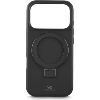 Kaitsev Urban Stand Case kaubamärgilt Valge diamonds Apple iPhone 17 Pro jaoks — White Diamonds disain, integreeritud alus, täielik juurdepääs portidele ja nuppudele