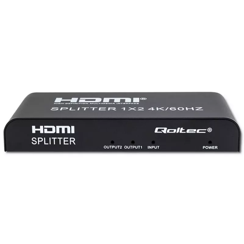 Qoltec 51797 Aktiivne HDMI jaotur 2 x HDMI 4K x 2K | 6Gb/s | 60Hz