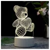 Öölamp Extralink HOME 3D süda optilise illusiooniga voodiäärne lamp USB