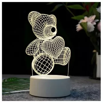 Öölamp Extralink HOME 3D süda optilise illusiooniga voodiäärne lamp USB