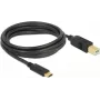 USB-kaabel DeLOCK 83666 USB 2.0 3m USB C USB B Must