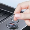 Autolaadija usams C38 30W — 1x USB-A + 1x USB-C kiirlaadimine