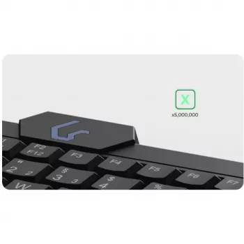 KeySonic KSK-3210ELU (DE) klaviatuur Kodu USB QWERTZ Saksa Must