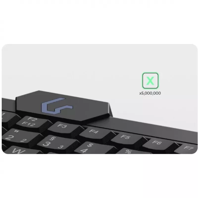 KeySonic KSK-3210ELU (DE) klaviatuur Kodu USB QWERTZ Saksa Must