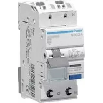 Hager RCBO-lüliti 1P+N 6kA C-13A 30mA ADS963D (ADS963D)