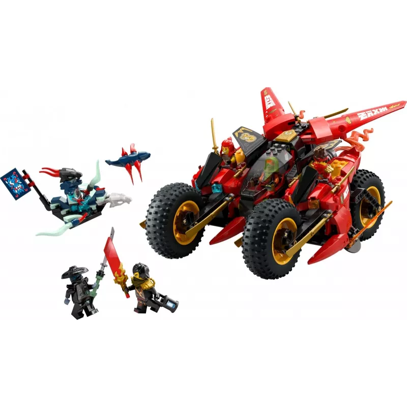 LEGO Ninja Combat Vehicle komplekt 71844 — NINJAGO, 561 tk, 6 minifiguuri, liikuvad osad, 140×240×220 mm