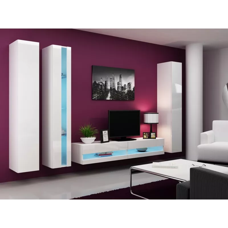 Cama riiul VIGO NEW 180/40/30 valge/valge läige