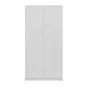 Top e shop SD-90 BI, 2-ukseline magamistoa riidekapp, valge raam, 7 riiulit
