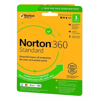 Norton 360 Standard | 1 seade | 1 aasta | 10 Gb pilvesalvestus | EL | MITTE TELLIMUS |