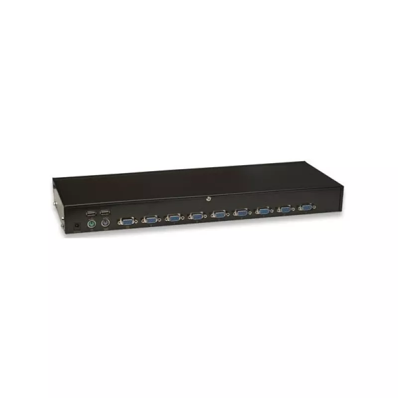 Intellinet 8-pordiline riiulisse paigaldatav KVM-lüliti, Combo USB + PS/2, ekraanikuva, kaablid kaasas (Euro 2-pin pistik)