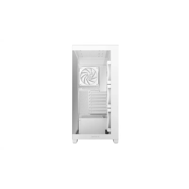 PC Case DeepCool CG580 4F V2 Midi Tower Valge — ATX, karastatud klaas, 3x120mm küljeventilaatorid, 360mm küljeradiaatori tugi