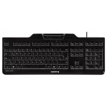 CHERRY KC 1000 SC klaviatuur universaalne USB AZERTY Belgia must