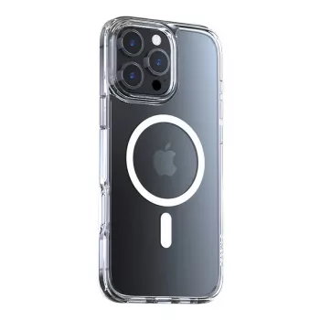 Läbipaistev kaitseümbris Torras Diamond-Mag iPhone 16 Pro jaoks, magnetiline MagSafe-ühilduv kinnitus, õhuke istuvus