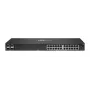 HPE - Aruba 6000 24G 4SFP Switch - Lüliti - L3 - hallatav 24 x 10/100/1000 + 4 x Gigabit SFP küljelt-küljele õhuvooluga riiulisse paigaldatav AC 100 127 V / 200 240 V
