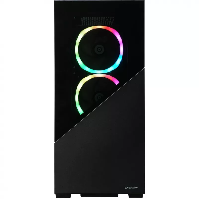Enermax K8 - Midi Tower - PC - Must - ATX - micro ATX - Mini-ITX - SPCC - karastatud klaas - Mänguri (ECA-EK8-BB-ARGB)