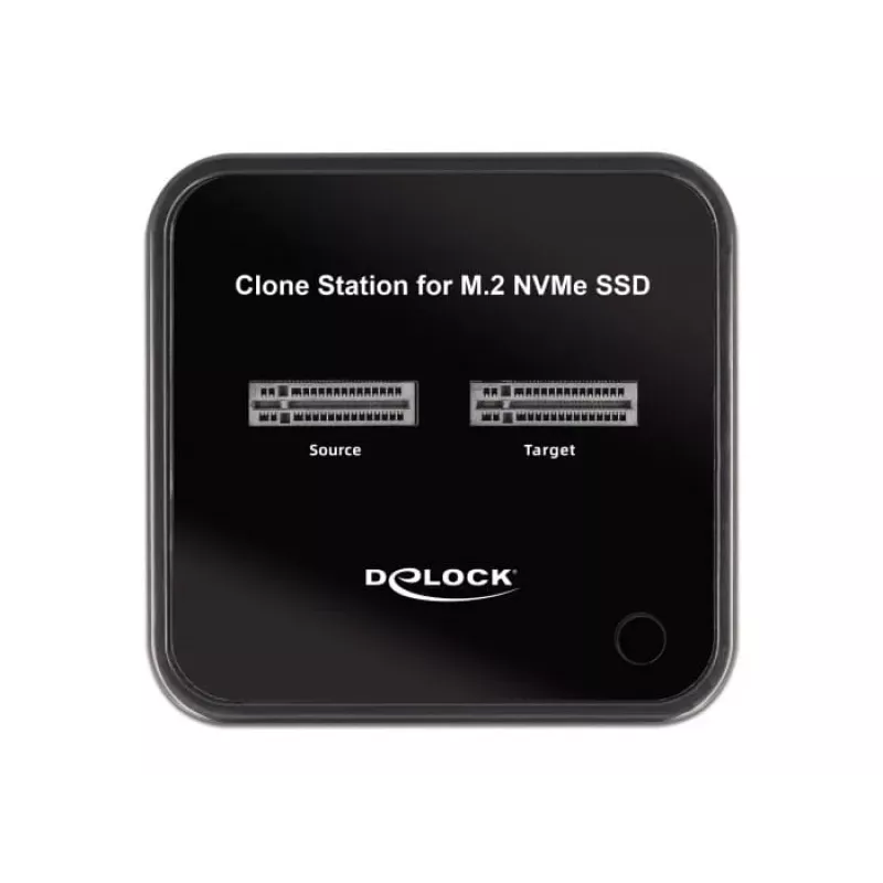 DeLOCK M.2 dokkimis 2 x M.2 NVMe PCIe SSD kloonimisfunktsiooniga