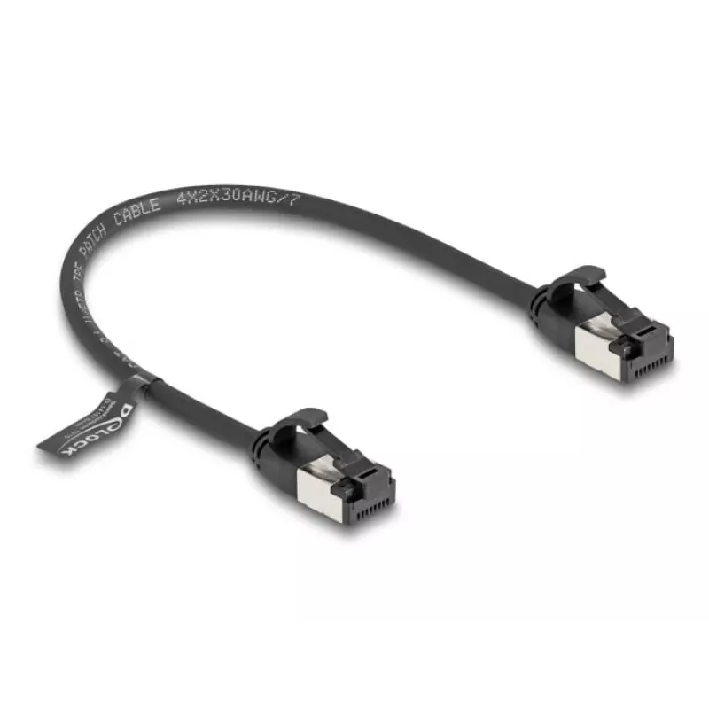Võrgukaabel DeLOCK RJ45 pistik pistikule Cat.8.1 0,25 m must