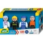 Mängufiguuride komplekt Lena 04490 sinine – plastist mängufiguurid, erinevad sinised karakterid
