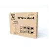 Põranda-TV-alus GEMBIRD TVS-86TR-01-W 37–86-tollistele teleritele, valge, pööratav ja kallutatav, VESA 200x200–600x400, max koormus 50 kg