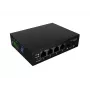 Mittehallitav tööstuslik PoE-lüliti LANBERG ILGE-4P-2S-90 — 1xBT, 3xAT, 2xSFP, DIN-kinnitus, Gigabit