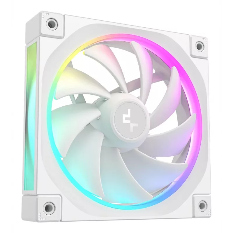 120 mm valge arvutikorpuse ventilaator DeepCool FL12 WH, 2150 RPM, PWM, 55 CFM, 32 dB, FDB, 4-pin