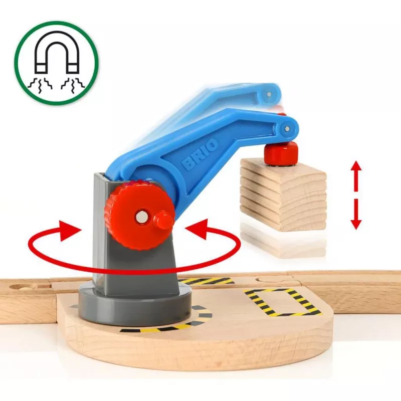 Brio World Freight Train stardikomplekt kraanaga