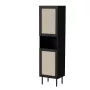 Cama meble JUTA panipaik 50×39,5×190 cm, põrandal seisev seinaäärne, must linol calabria viimistlusega