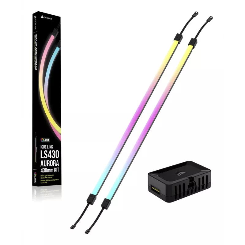Valgustussõlme komplekt CORSAIR iCUE LINK 430mm CL-9011136-WW RGB kontroller kaabli pikkus 430 mm