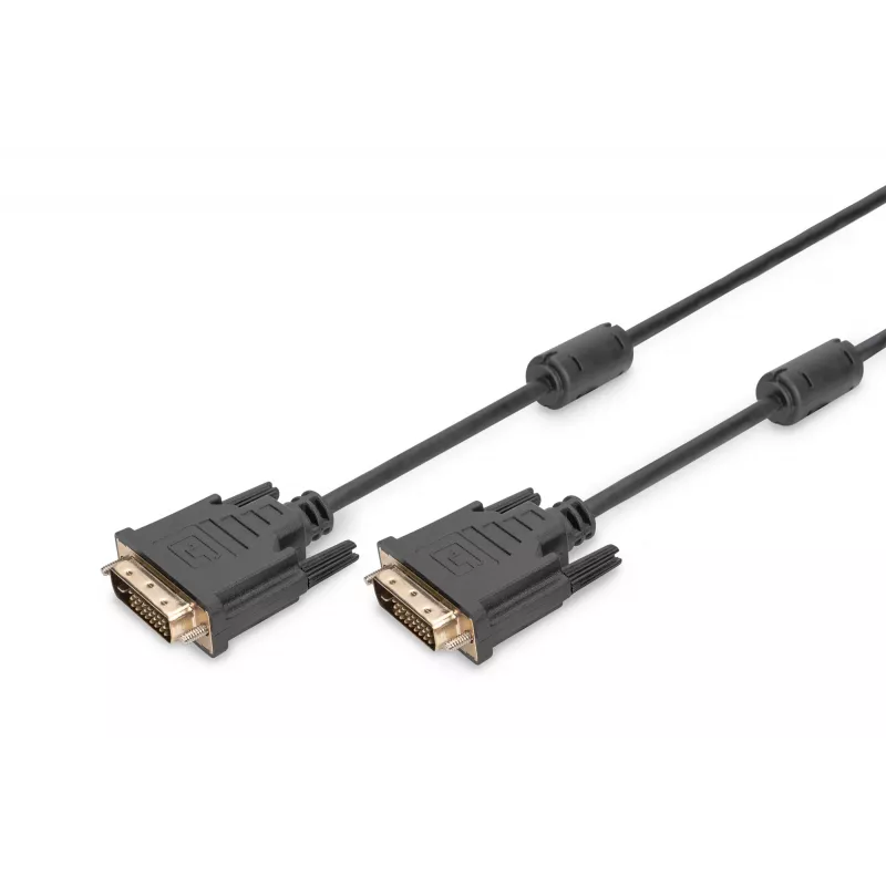 ASSMANN Monitorkabel DVI St/St 3m Dual Link 2Ferrit Kerne Anschlusskabel K8 bulk 24+1 (AK-320101-030-S)