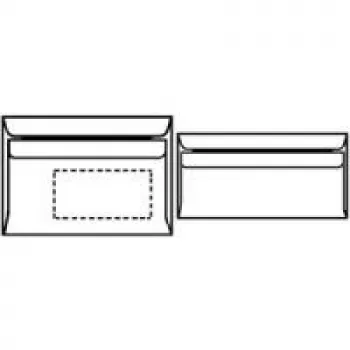 Herlitz 768804 ümbrik DL valge 75 g/m² 25 tk