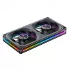 120mmx2 ARGB PWM korpuse ventilaatorid, Jonsbo ZA-240 Infinity Mirror 240mm must