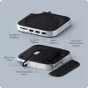 Satechi sülearvuti dokk/pordireplikaator ST-GNMMES — juhtmega USB 3.2 Gen 2 USB-C jaotur, USB-A ja SD, hõbedane