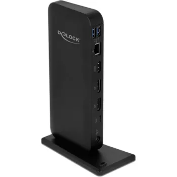 Delock USB Type-C DP 1,4 dokkimisjaam 4K - dokkimisjaam - USB-C 3.2 Gen 2 - HDMI, DP - 1GbE - 85 W (87746)