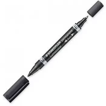 Püsimarker Staedtler Lumocolor Duo Fine/Bullet Tip must