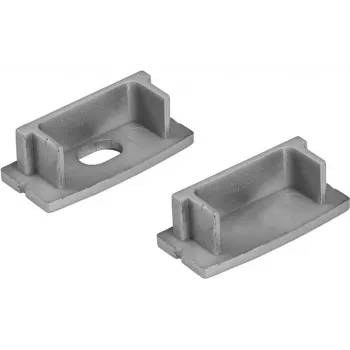 Otsakorgid U-profiilile 20 mm EUROLITE 51210867 hõbedased