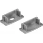 Otsakorgid U-profiilile 20 mm EUROLITE 51210867 hõbedased
