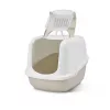 Kaetud kassiliivakast Savic Nestor Jumbo, plastik, 66,5×48,5×46,5 cm, kohvi/valge